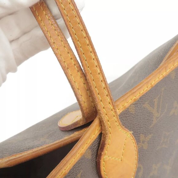 Auth Louis Vuitton Monogram Neverfull MM Tote Bag Brown - Picture 9 of 13